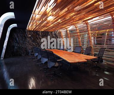 intérieur de bureau moderne avec fonction rock Banque D'Images