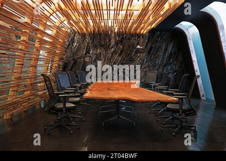 intérieur de bureau moderne avec fonction rock Banque D'Images