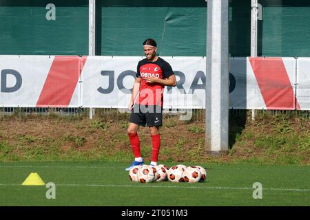 Freiburg, Deutschland. 04 octobre 2023. Lucas H?ler (SC Freiburg) beim Abschlusstraining vor Fussball-Europa-League - 2. Spieltag, SC Freiburg - West Ham United crédit : dpa/Alamy Live News Banque D'Images