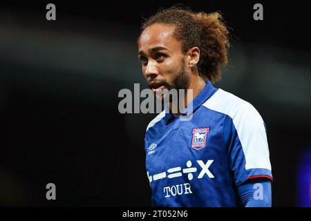 Ipswich, Royaume-Uni. 03 octobre 2023. Ipswich Town's Marcus Harness lors du match de championnat EFL Ipswich Town FC contre Hull City FC Sky BET à Portman Road, Ipswich, Royaume-Uni le 3 octobre 2023 Credit : Every second Media/Alamy Live News Banque D'Images