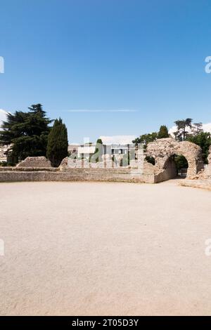 Arènes de Cimiez. Nice, France. Les arènes de Cimiez sont un amphithéâtre romain situé à Nice dans le quartier de Cimiez. (135) Banque D'Images