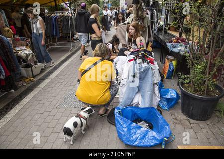 Marché aux puces à Budapest Banque D'Images