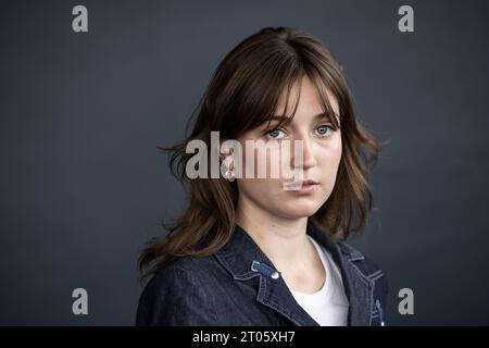 Fanny Bornedal photographiée en relation avec DR tenant une conférence de presse sur la saison 2 de la série dramatique 'Carmen Curlers' à Langelinie Pavillonen à Copenhague le mercredi 4 octobre 2023.la série télévisée est sur les bigoudis Carmen, qui sont des bigoudis électriques qui ont été inventés au Danemark en 1963. Ils ont été un grand succès et ont aidé à changer les habitudes de beauté des femmes. . (Photo : Ólafur Steinar Rye Gestsson/Ritzau Scanpix) Banque D'Images