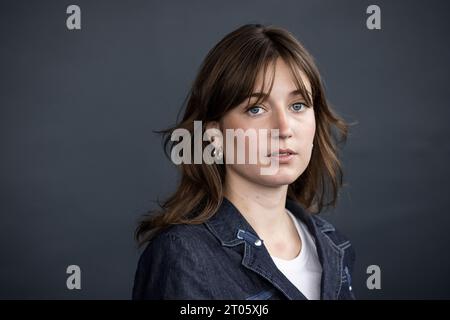 Fanny Bornedal photographiée en relation avec DR tenant une conférence de presse sur la saison 2 de la série dramatique 'Carmen Curlers' à Langelinie Pavillonen à Copenhague le mercredi 4 octobre 2023.la série télévisée est sur les bigoudis Carmen, qui sont des bigoudis électriques qui ont été inventés au Danemark en 1963. Ils ont été un grand succès et ont aidé à changer les habitudes de beauté des femmes. . (Photo : Ólafur Steinar Rye Gestsson/Ritzau Scanpix) Banque D'Images