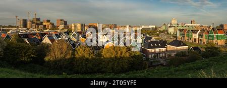 Panorama de Zaandam, province Hollande du Nord, pays-Bas Banque D'Images