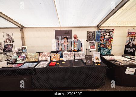 The Lakes International Comic Art Festival 29 septembre - 1 octobre Bowness sur Windermere Cumbria UK Lakeside Comics Marketplace Banque D'Images