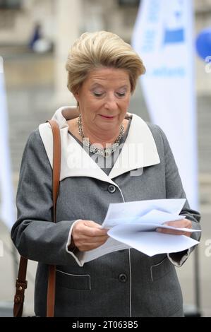 Vienne, Autriche. 24 septembre 2015. Ursula Stenzel, candidate indépendante sur la liste FPÖ Banque D'Images