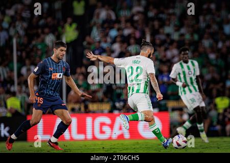 ISCO lors du match de Liga 23/24 entre le Real Betis et Valencia CF à l'Estadio Benito Villamarin, Séville. (Maciej Rogowski) Banque D'Images