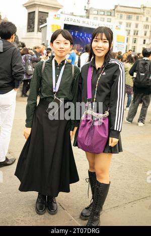 Japon Matsuri événement public tenu à Trafalgar Square, Londres, Angleterre, 2023. Banque D'Images