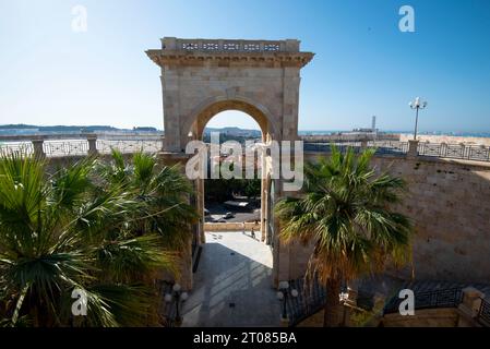 Bastion Saint Remy - Cagliari - Italie Banque D'Images