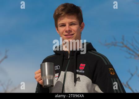 Andreas Wellinger Privataufnahmen in Val di Fiemme, Italien Am 27.02.2013 Banque D'Images