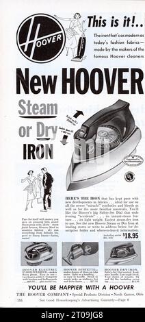Millésime avril 1953 « Good Housekeeping » Magazine issue adverse, États-Unis Banque D'Images
