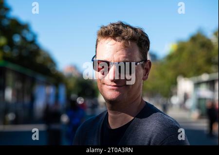 Portrait d'un homme blanc de 44 ans, Bruxelles, Belgique Banque D'Images