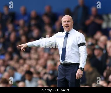 Photo de dossier datée du 17-09-2023 du Manager d'Everton, Sean Dyche, qui a exhorté ses joueurs à « faire en sorte que cela se produise » alors que les Toffees en difficulté cherchent à tourner autour de leurs fortunes Goodison Park ce week-end. Date de publication : jeudi 5 octobre 2023. Banque D'Images