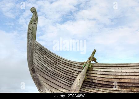 Le projet Viking près de Haroldswick sur Unst, îles Shetland. Banque D'Images