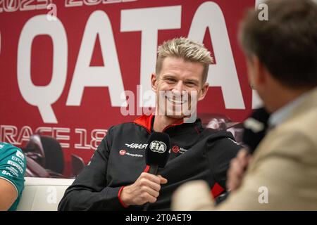 Doha, Qatar. 5 octobre 2023. NICO HULKENBERG (GER) HAAS F1 TEAM .AHMAD AL-SHEHAB/ ALAMY LIVE NEWS Banque D'Images