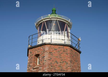 Leuchtturm Quermarkenfeuer Rotes Kliff, Kampen, Sylt, Schleswig-Holstein, Deutschland *** feu de croisement de phare Rotes Kliff, Kampen, Sylt, Schleswig Holstein, Allemagne crédit : Imago/Alamy Live News Banque D'Images