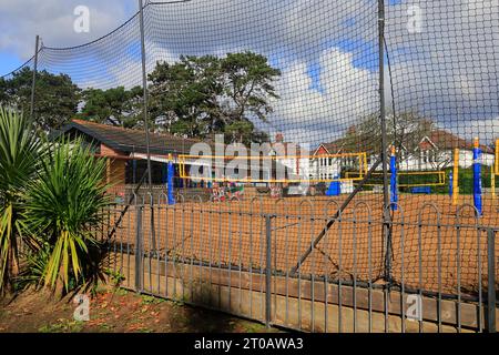 Centre de volleyball de plage Victoria Park, Cardiff. Prise en octobre 2023. Banque D'Images