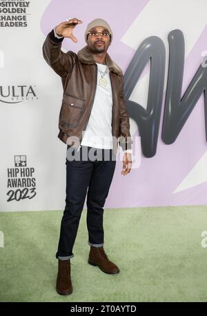 Atlanta, États-Unis. 03 octobre 2023. Chingy arrive aux BET Hip Hop Awards le 3 octobre 2023 au Cobb Energy Performing Arts Center à Atlanta, Géorgie. (Photo de Mike Ware/Sipa USA) crédit : SIPA USA/Alamy Live News Banque D'Images