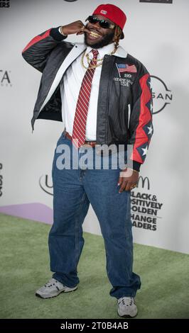 Atlanta, États-Unis. 03 octobre 2023. HitKidd arrive aux BET Hip Hop Awards le 3 octobre 2023 au Cobb Energy Performing Arts Center à Atlanta, GA. (Photo de Mike Ware/Sipa USA) crédit : SIPA USA/Alamy Live News Banque D'Images