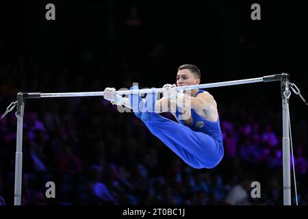 Anvers, Belgique. 05 octobre 2023. Mario Macchiati (ITA) HB lors de la 52e édition des Championnats du monde de gymnastique artistique - finale individuelle masculine, gymnastique à Anvers, Belgique, octobre 05 2023 crédit : Agence photo indépendante/Alamy Live News Banque D'Images