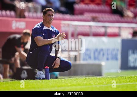Madrid, Espagne. 04 octobre 2023. Madrid - Fernando Torres de l'Atletico Madrid O19 lors de la 2e étape de la phase de groupes de l'UEFA Youth League entre l'Atletico Madrid O19 et le Feyenoord O19 au Centro Deportivo Wanda Alcala de Henares le 4 octobre 2023 à Madrid, Espagne. Crédit : photos boîte à boîte/Alamy Live News Banque D'Images