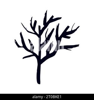 Arbre effrayant. Style graffiti de rue. Art mural Design de bannière et de flyer. Illustration vectorielle. Illustration de Vecteur