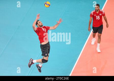 Mohamed Masoud, Ahmed Shafik (Égypte). Championnat du monde de volleyball 2022. Banque D'Images