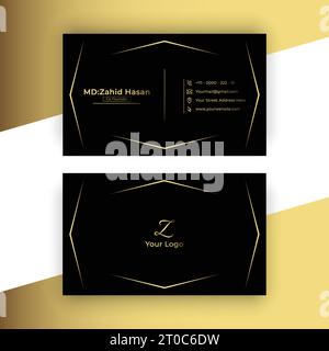 Conception de modèle de carte de visite Creative Business Design Make simple Design Illustration de Vecteur