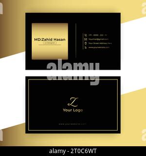 Conception de modèle de carte de visite Creative Business Design Make simple Design Illustration de Vecteur