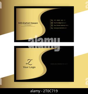 Conception de modèle de carte de visite Creative Business Design Make simple Design Illustration de Vecteur