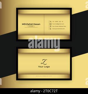 Conception de modèle de carte de visite Creative Business Design Make simple Design Illustration de Vecteur