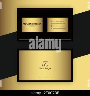 Conception de modèle de carte de visite Creative Business Design Make simple Design Illustration de Vecteur
