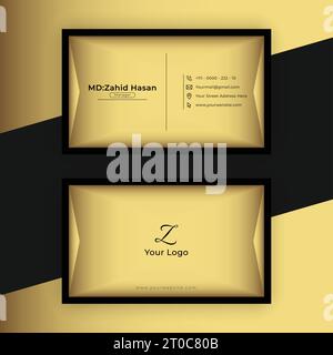 Conception de modèle de carte de visite Creative Business Design Make simple Design Illustration de Vecteur