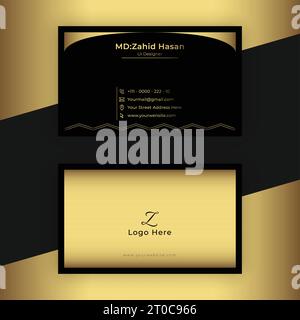 Conception de modèle de carte de visite Creative Business Design Make simple Design Illustration de Vecteur