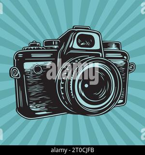 Logo vectoriel de caméra photo. Illustration de Vecteur