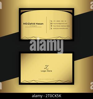 Conception de modèle de carte de visite Creative Business Design Make simple Design Illustration de Vecteur