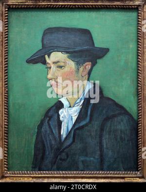 Portrait d'Armand Roulin.(1888) par Vincent van Gogh.(1853-1890). Banque D'Images