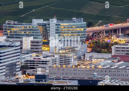 Usine du groupe Mercedes-Benz Untertuerkheim avec Van Technology Center VTC, Stuttgart, Baden-Wuerttemberg, Allemagne Banque D'Images