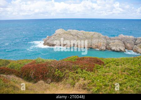 Paysage de la costa quebrada en Cantabrie Banque D'Images