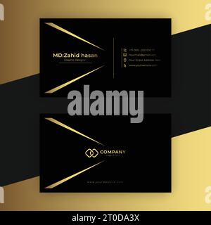Conception de modèle de carte de visite Creative Business Design Make simple Design Illustration de Vecteur