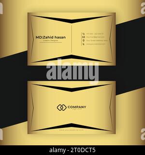 Conception de modèle de carte de visite Creative Business Design Make simple Design Illustration de Vecteur