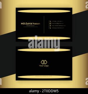 Conception de modèle de carte de visite Creative Business Design Make simple Design Illustration de Vecteur