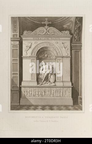 P. Cacchiatelli - G. Gleter, la science et les arts sous le pontificat de Pie IX, publié à Rome en 1860 par la Tipografia delle Belle Arti, via poli, 91. À l'intérieur, il y a des gravures représentant les œuvres publiques créées pendant le Pontificat de Pie IX Banque D'Images