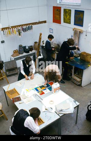 Cours d'art et de design à Eton College. Berkshire Angleterre Banque D'Images