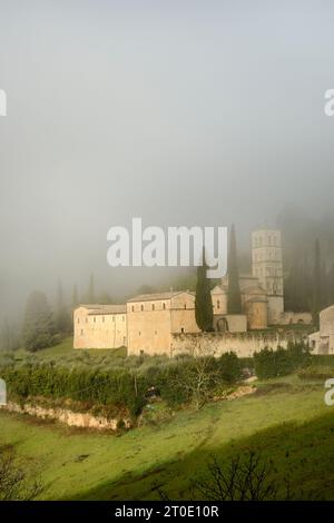 Ferentillo (Ombrie - tr), abbaye de San Pietro in Valle Banque D'Images