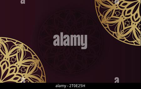 modèle de conception de fond créatif mandala Illustration de Vecteur