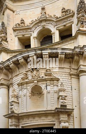 Lecce (Italie, Pouilles, province de Lecce) Église San Matteo, façade Banque D'Images