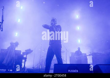 Joe Talbot de Idles au Festival Plisskën à Athènes (Théâtre Vraxon) / Grèce, septembre 2023 Banque D'Images