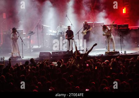 Idles au Festival Plisskën à Athènes (Théâtre Vraxon) / Grèce, septembre 2023 Banque D'Images